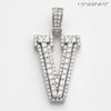 10KW 0.80CTW DIAMOND 3D LETTER PENDANT