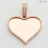 10KR 1.35CTW DIAMOND HEART MEMORY PENDANT