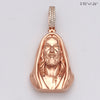 10KR 1.17CTW DIAMOND JESUS FACE W/SCARF PENDANT