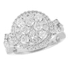 14KW 2.00CTW DIAMOND CLUSTER RING