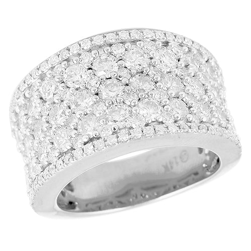 14KW 3.25CTW DIAMOND CLUSTER RING