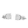 14KW 0.35CTW DIAMOND LUNA CLUSTER EARRINGS