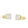 14KY 0.35CTW DIAMOND LUNA CLUSTER EARRINGS