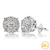 14KW 1.50CTW DIAMOND LUNA CLUSTER EARRINGS