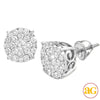 14KW 2.00CTW DIAMOND LUNA CLUSTER EARRINGS