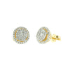 14KY 0.50CTW LUNA DIAMOND EARRINGS WITH HALO