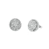 14KW 1.00CTW LUNA DIAMOND EARRINGS WITH HALO