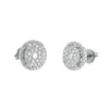 14KW 1.50CTW LUNA DIAMOND EARRINGS WITH HALO