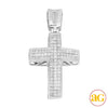 14KW 3.00CTW INV. PC  DIAMOND CROSS PENDANT