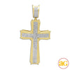 10KY 0.90CTW DIAMOND CROSS PENDANT