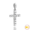 14KW 1.00CTW DIAMOND PRONG SET CROSS PENDANT