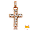 14KR 1.75CTW DIAMOND 4-PRONG FLAT SETTING CROSS PE