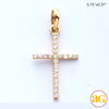 14KY 0.10CTW DIAMOND THIN CROSS PENDANT