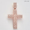 14KR 2.85CTW BAGUETTE DIAMOND CROSS PENDANT