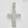 14KW 2.85CTW BAGUETTE DIAMOND CROSS PENDANT