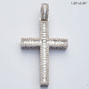 14KW 2.80CTW BAGUETTE DIAMOND CROSS