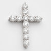 14KW 2.65CTW DIAMOND 11 STONE 3-PRONG CROSS