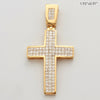 14KY 3.05CTW PC DIAMOND CROSS PENDANT