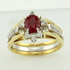 10KW 1.00CTW DIA. & [RUBY] JULY BIRTHSTONE REV RIN