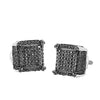 10KW 0.85CTW BLACK DIAMOND DICE EARRINGS