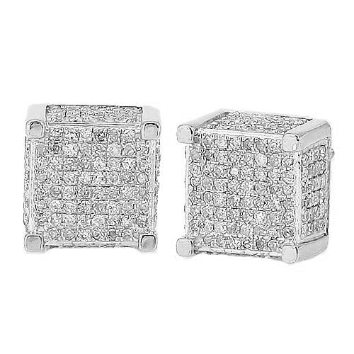 10KW 1.00CTW DIAMOND DICE EARRINGS