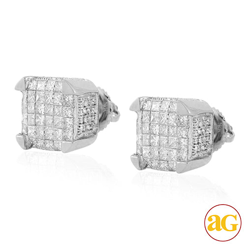 10KW 2.00CTW DIAMOND DICE EARRINGS