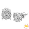 14KW 1.50CTW DIAMOND FLEUR STUDS