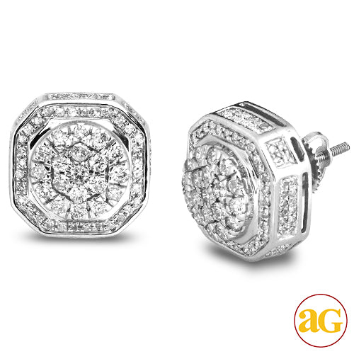 10KW 1.50CTW DIAMOND EARRINGS - ROUND HEAD WITH ST