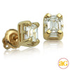 14KY 0.85 CTW EMARALD EARINGS