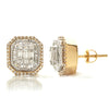 14KY+W 1.00CTW BAGUETTE DIAMOND EARRING STUDS