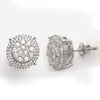 10KW 0.75CTW DIAMOND CLUSTER EARRING