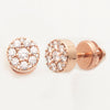 10KR 0.70CTW DIAMOND CLUSTER EARRING