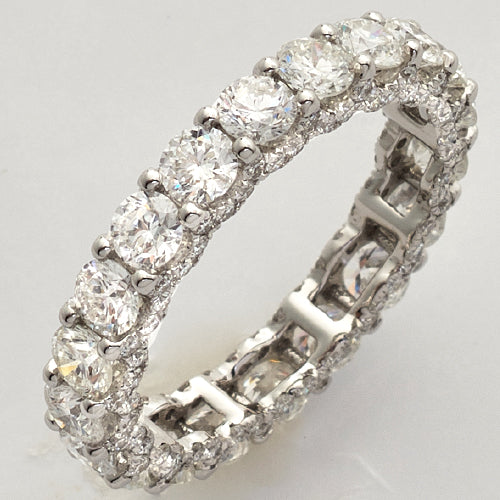 14KW 3.00CTW DIAMOND MACHINE SET ETERNITY BAND