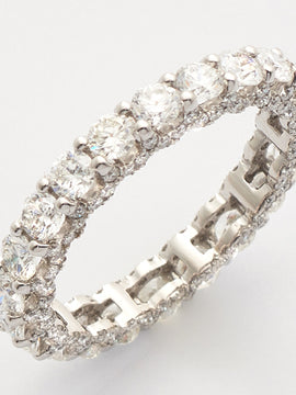 14KW 2.65CTW DIAMOND MACHINE SET ETERNITY BAND