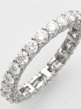 14KW 2.90CTW DIAMOND MACHINE SET ETERNITY BAND