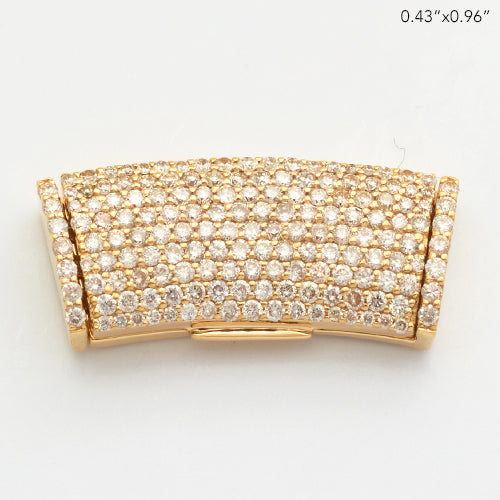10KY 1.15CTW DIAMOND CURVED LOCK FOR LINK CHAIN