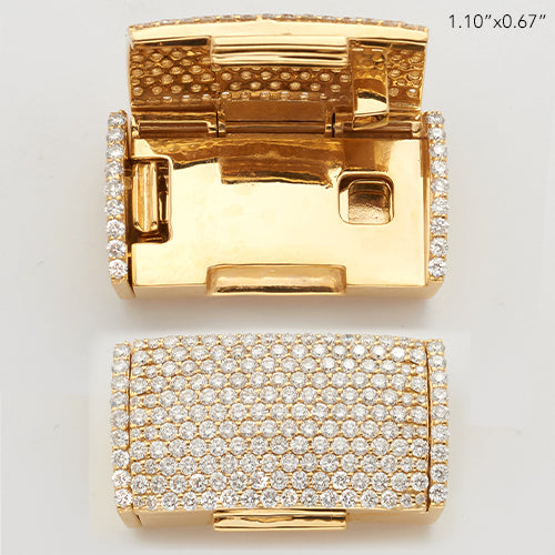 10KY 2.90CTW DIAMOND STRAIGHT LOCK FOR LINK CHAIN