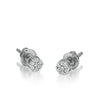 10KW 0.15CTW DIAMOND FLOWER EARRINGS