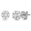 10KW 0.33CTW DIA FLOWER EARRINGS