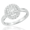 14KW 0.50CTW DIAMOND HALO FLEUR RING