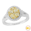 14KW 1.50CTW FANCY YELLOW DIAMOND RING