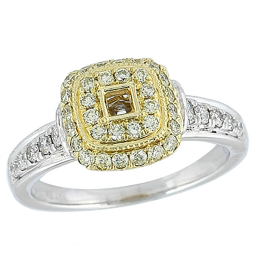 14KW 0.65CTW FANCY YELLOW DIA RING