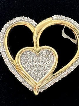 Diamond Heart Charm