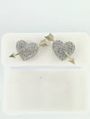 Diamond Heart Earrings