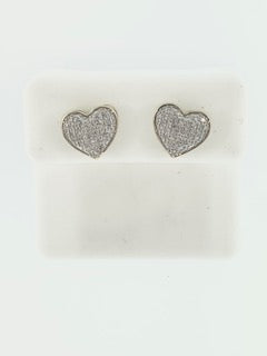 Diamond Heart Earrings