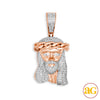 10KR 0.40CTW DIAMOND MIAMI CUBAN JESUS PENDANT