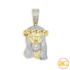 10KY 0.40CTW DIAMOND MIAMI CUBAN JESUS PENDANT