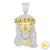 10KY 2.30CTW DIAMOND JESUS PENDANT W / MIAMI CUBAN