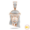 10KR 1.10CTW DIAMOND JESUS PENDANT