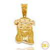 10KY 0.33CTW YELLOW DIAMOND MIAMI CUBAN JESUS PEND